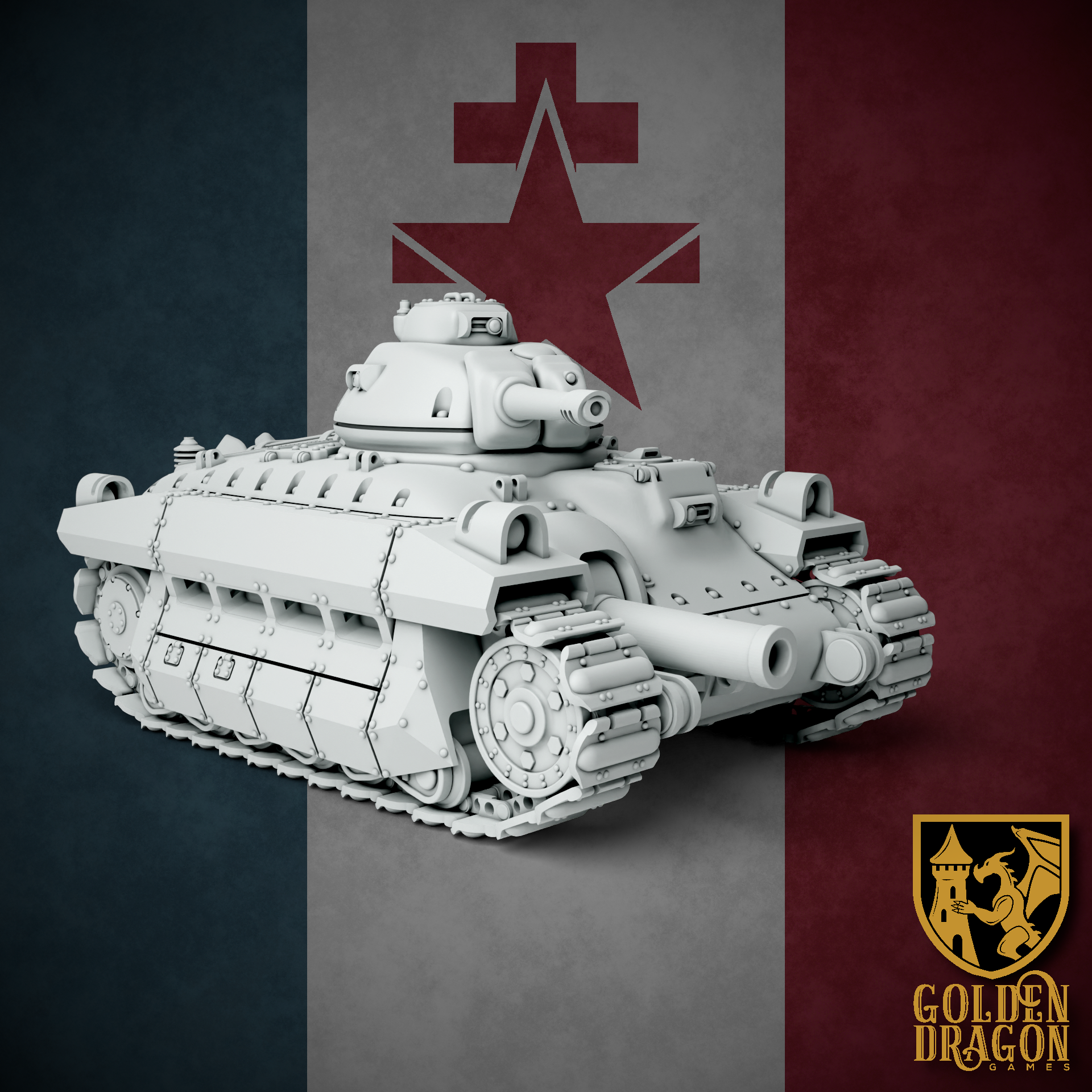 R-1B Liberté Medium Battle Tank -  Digital Files